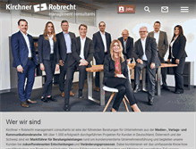 Tablet Screenshot of kirchner-robrecht.com